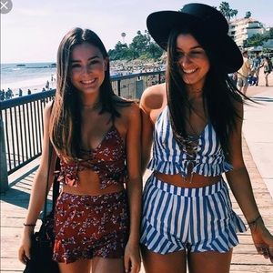 authentic LF striped two piece